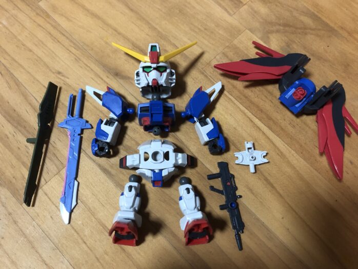 EXSTデスティニー塗装各パーツ完成