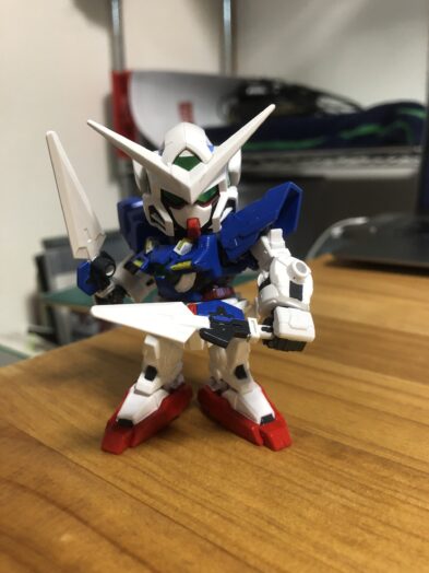 EXSTガンダムエクシア塗装アクション3