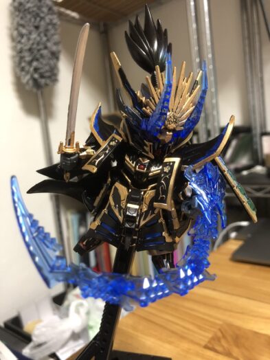 信長ガンダムエピオンダークマスクVer.塗装アクション1