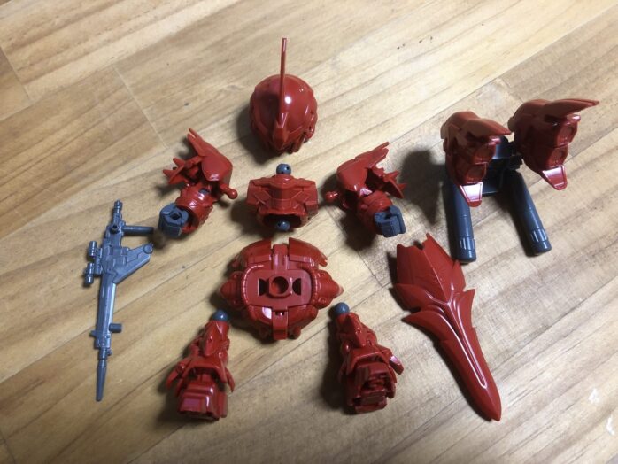 EXSTシナンジュ各パーツ完成