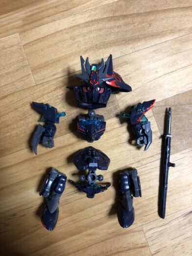 佐助デルタガンダム各パーツ完成