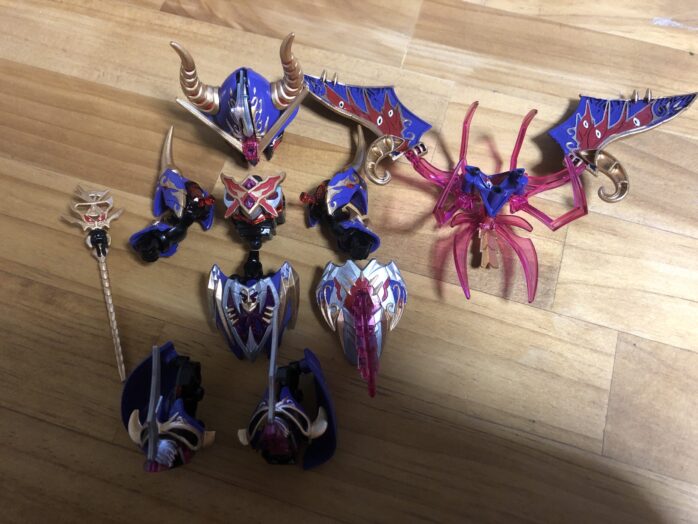 ウォーロックイージスガンダム塗装各パーツ完成