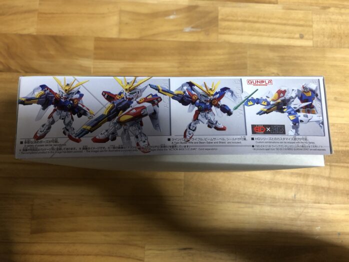EXSTウイングガンダムゼロパッケージ横