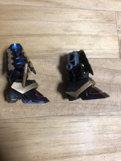 信長ガンダムエピオンダークマスクVer.塗装両足外内