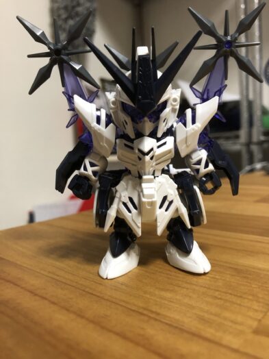 才蔵ガンダムデルタカイ素組正面