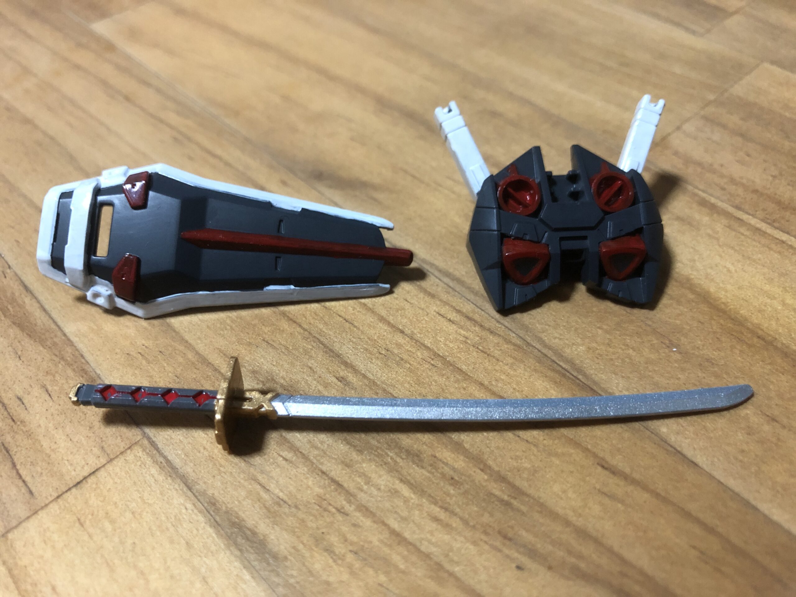 EXSTアストレイレッド塗装オリジナル武器Bパーツ