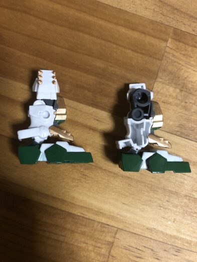 黄忠ガンダムデュナメス塗装両足外内