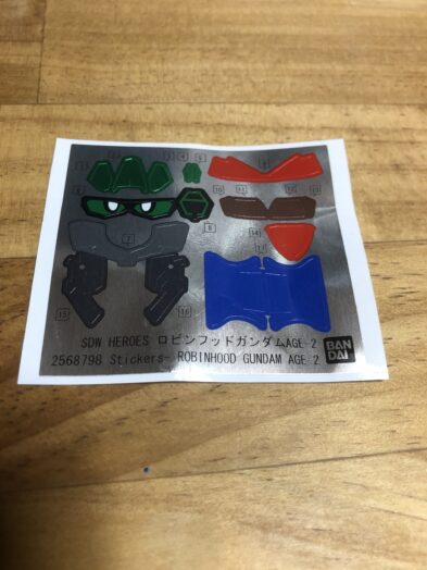 ロビンフッドガンダムAGE2シール