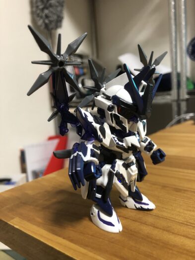 才蔵ガンダムデルタカイ塗装斜面
