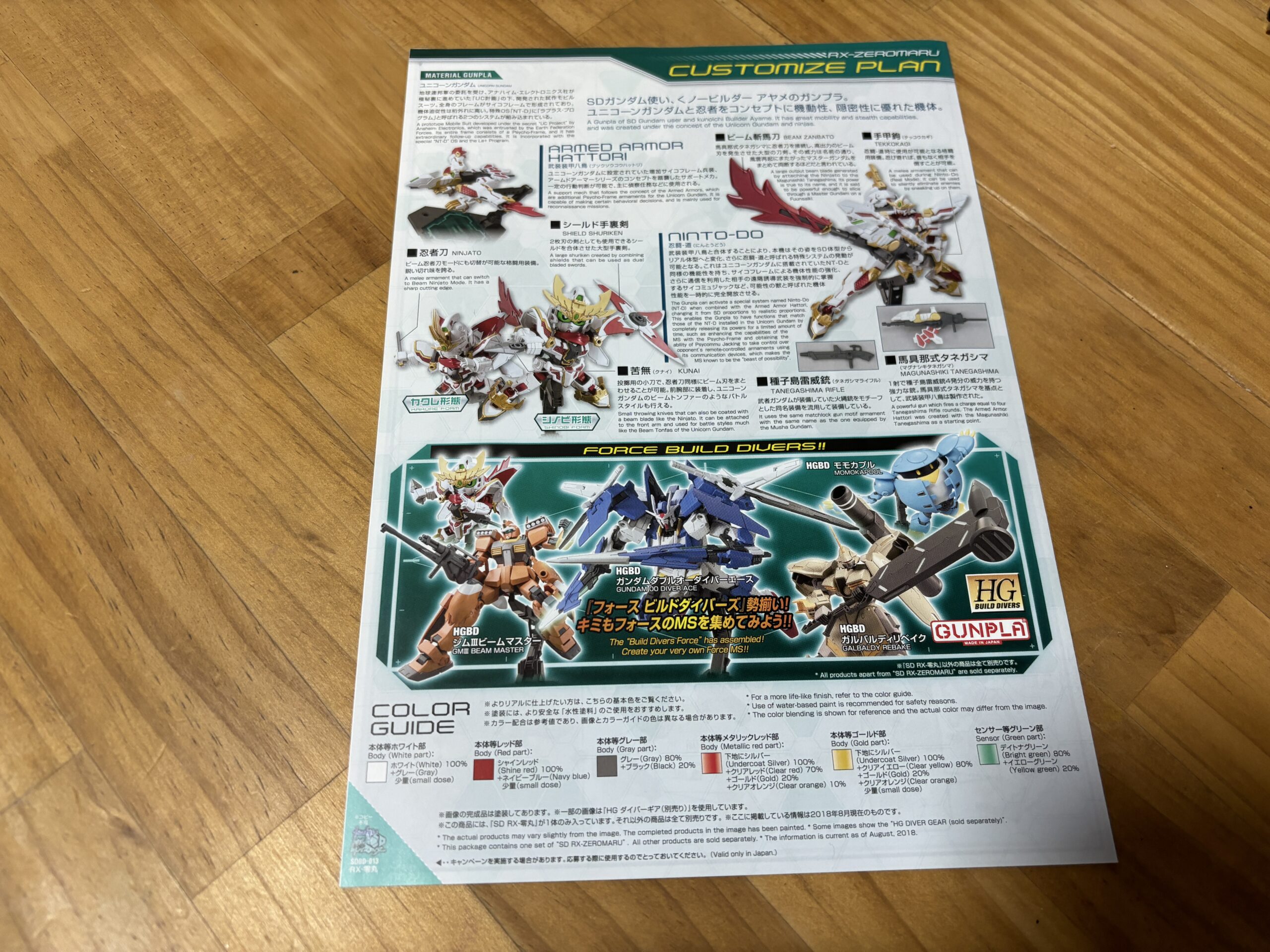 RX-零丸説明書裏