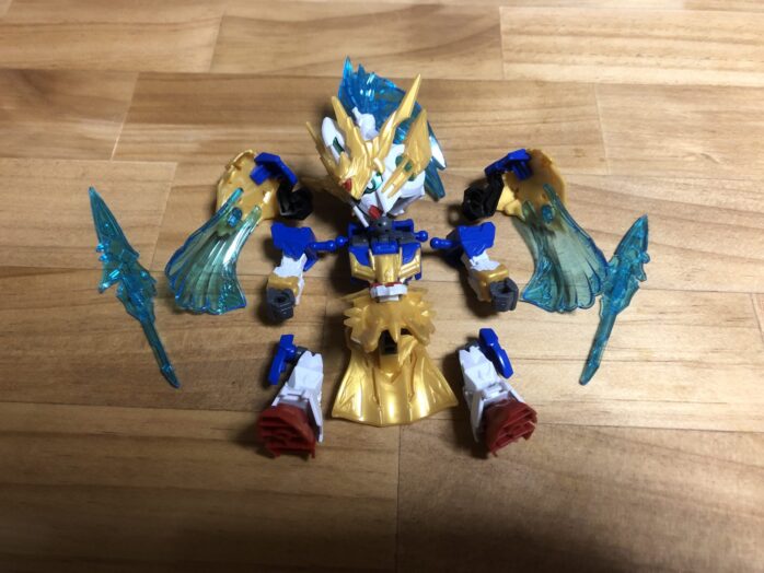 趙雲ダブルオーガンダム&碧竜駆各パーツ完成