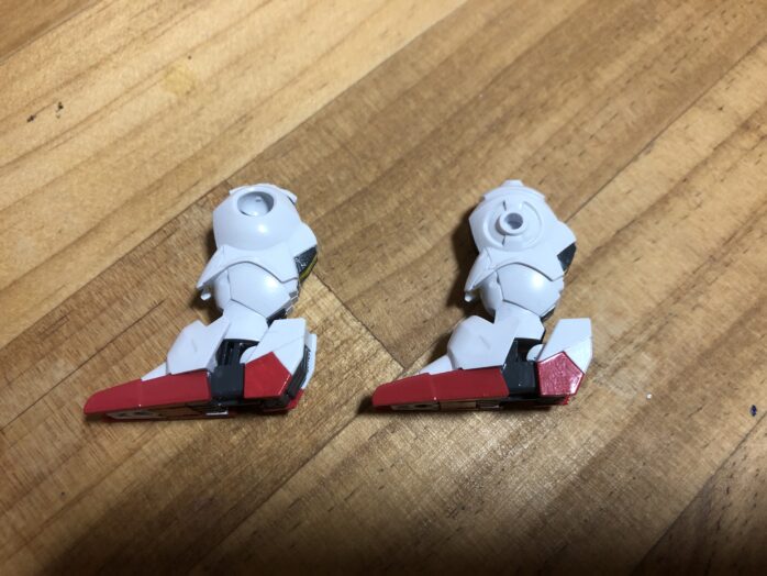 EXSTガンダムエアリアル塗装両足内外