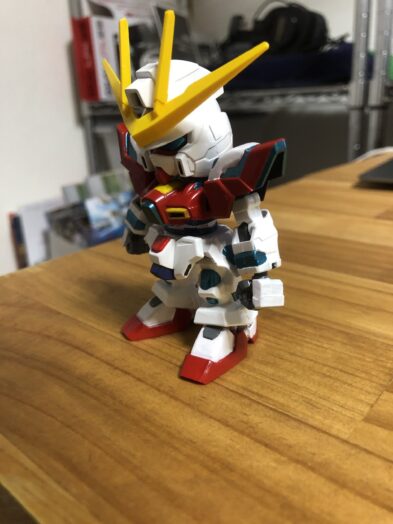 EXSTトライバーニングガンダム塗装斜面