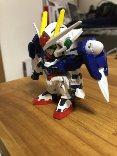 EXSTダブルオーガンダム塗装斜面
