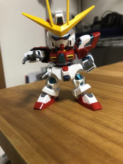 EXSTトライバーニングガンダム塗装アクション1