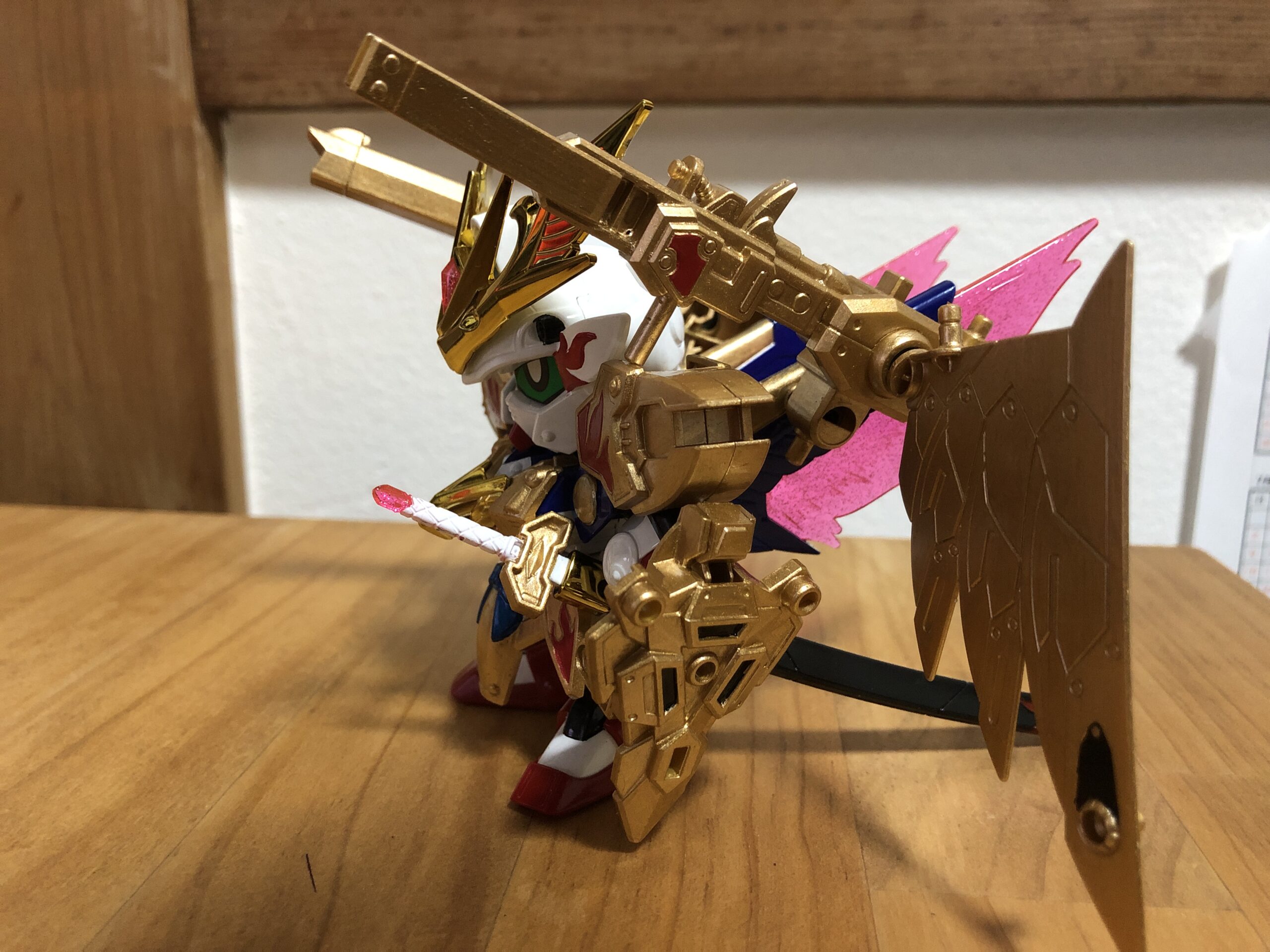 LEGEND武者飛駆鳥塗装金色の羽衣斜面