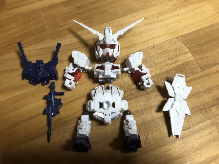 EXSTユニコーンガンダム各パーツ完成