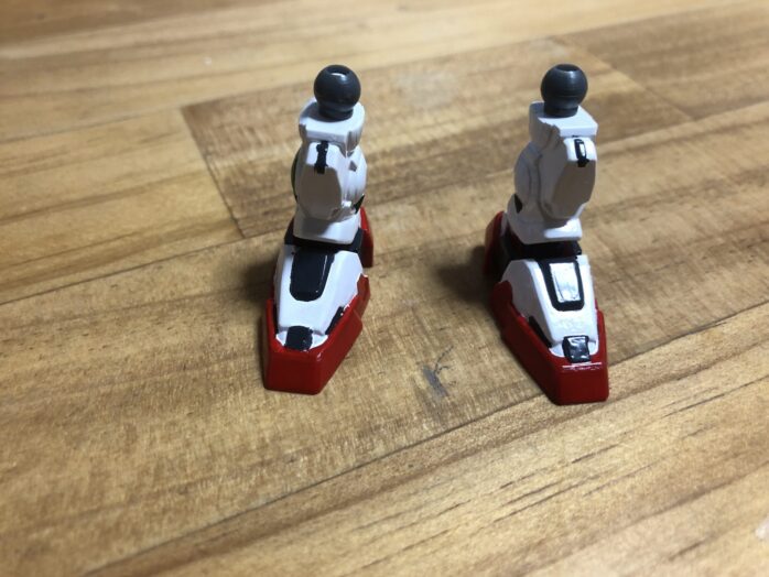 EXSTダブルオーガンダム塗装両足