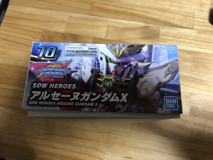 アルセーヌガンダムXパッケージ前横