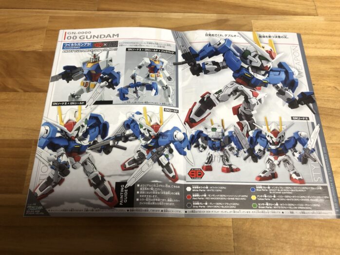 EXSTダブルオーガンダム説明書中