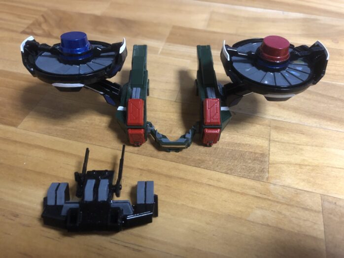 ヴェルデバスター隊員塗装空中パーツ