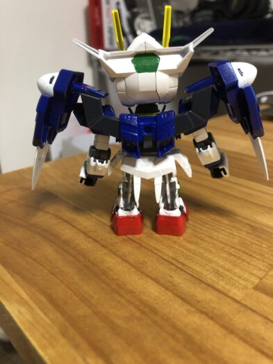 EXSTダブルオーガンダム塗装背面