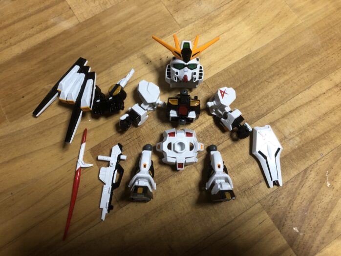 EXSTνガンダム塗装各パーツ完成