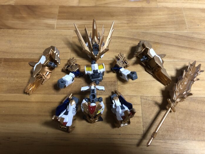 馬超ガンダムバルバトス塗装各パーツ完成