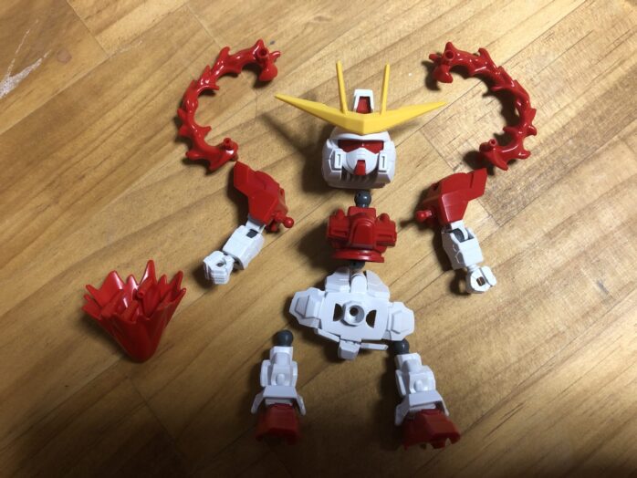 EXSTトライバーニングガンダム各パーツ完成