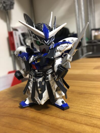 レイフガンダムGP04塗装アクション1