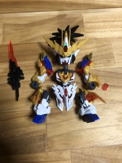 劉備ユニコーンガンダム各パーツ完成