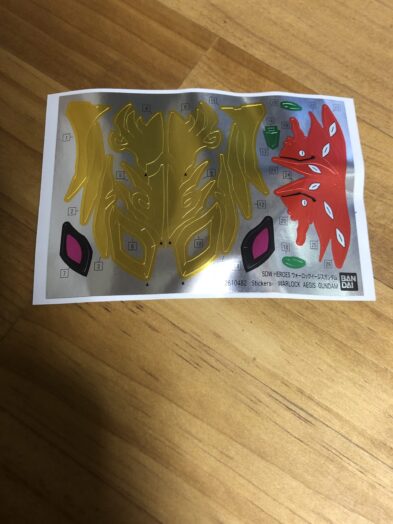 ウォーロックイージスガンダムシール