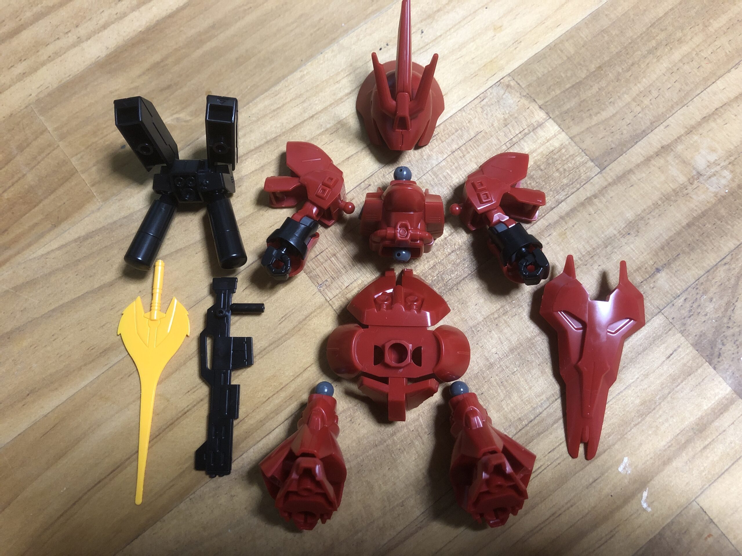 EXSTサザビー各パーツ完成