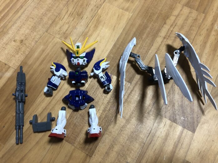 EXSTウイングガンダムゼロEW塗装各パーツ完成