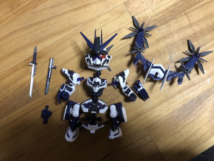 才蔵ガンダムデルタカイ塗装各パーツ完成