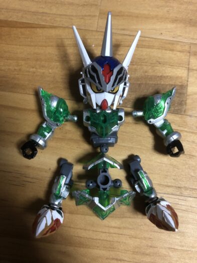 ナイトストライクガンダム塗装軽装各パーツ完成