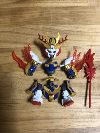 張飛ゴッドガンダム各パーツ完成