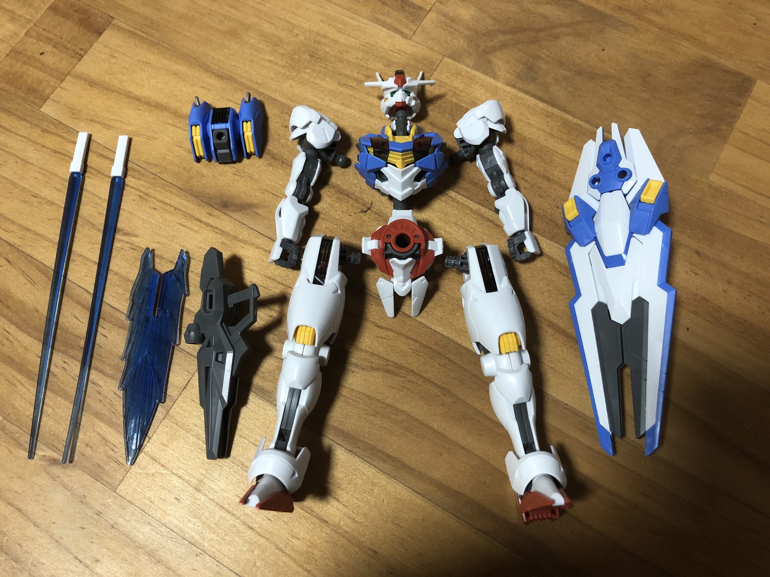 HG1:144 ガンダムエアリアル各パーツ完成