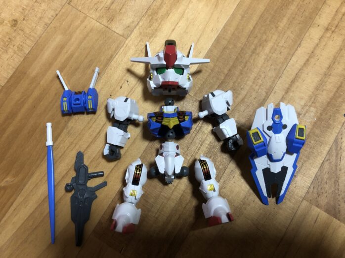 EXSTガンダムエアリアル塗装各パーツ完成