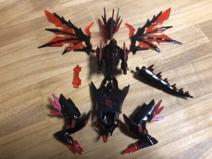 ダークグラスパードラゴン塗装各パーツ完成