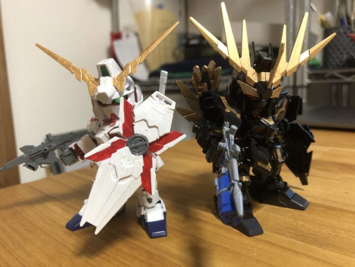 EXSTユニコーンガンダム＆EXSTユニコーンガンダムバンシィ・ノルン