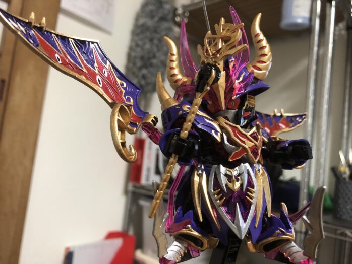 ウォーロックイージスガンダム塗装アクション1