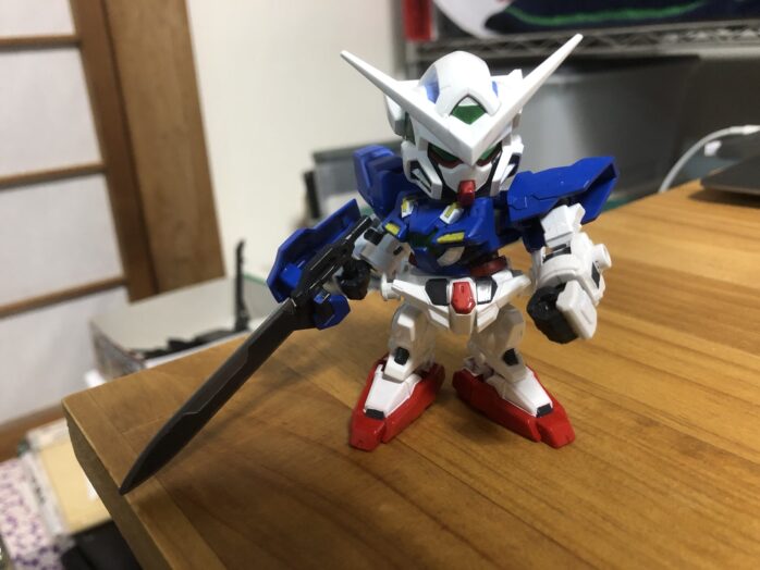EXSTガンダムエクシア塗装アクション2