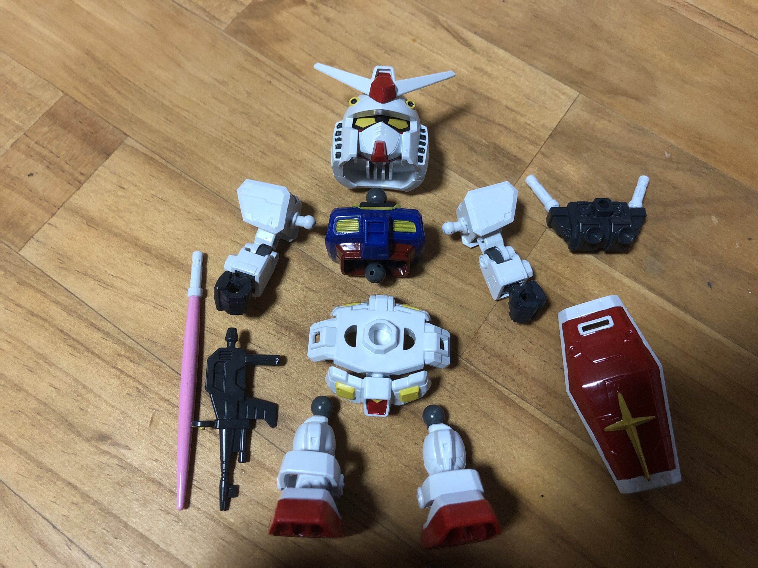 EXSTRX-78-2ガンダム塗装各パーツ完成