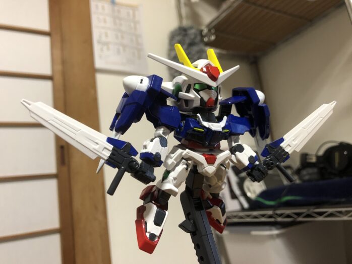 EXSTダブルオーガンダム塗装アクション2