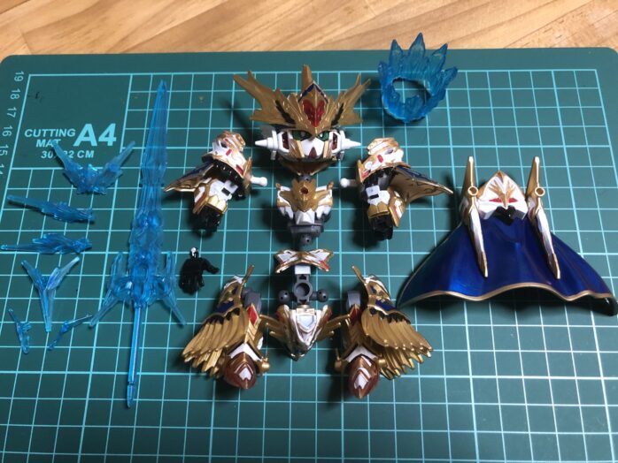 アーサーガンダムMk-Ⅲ各パーツ完成