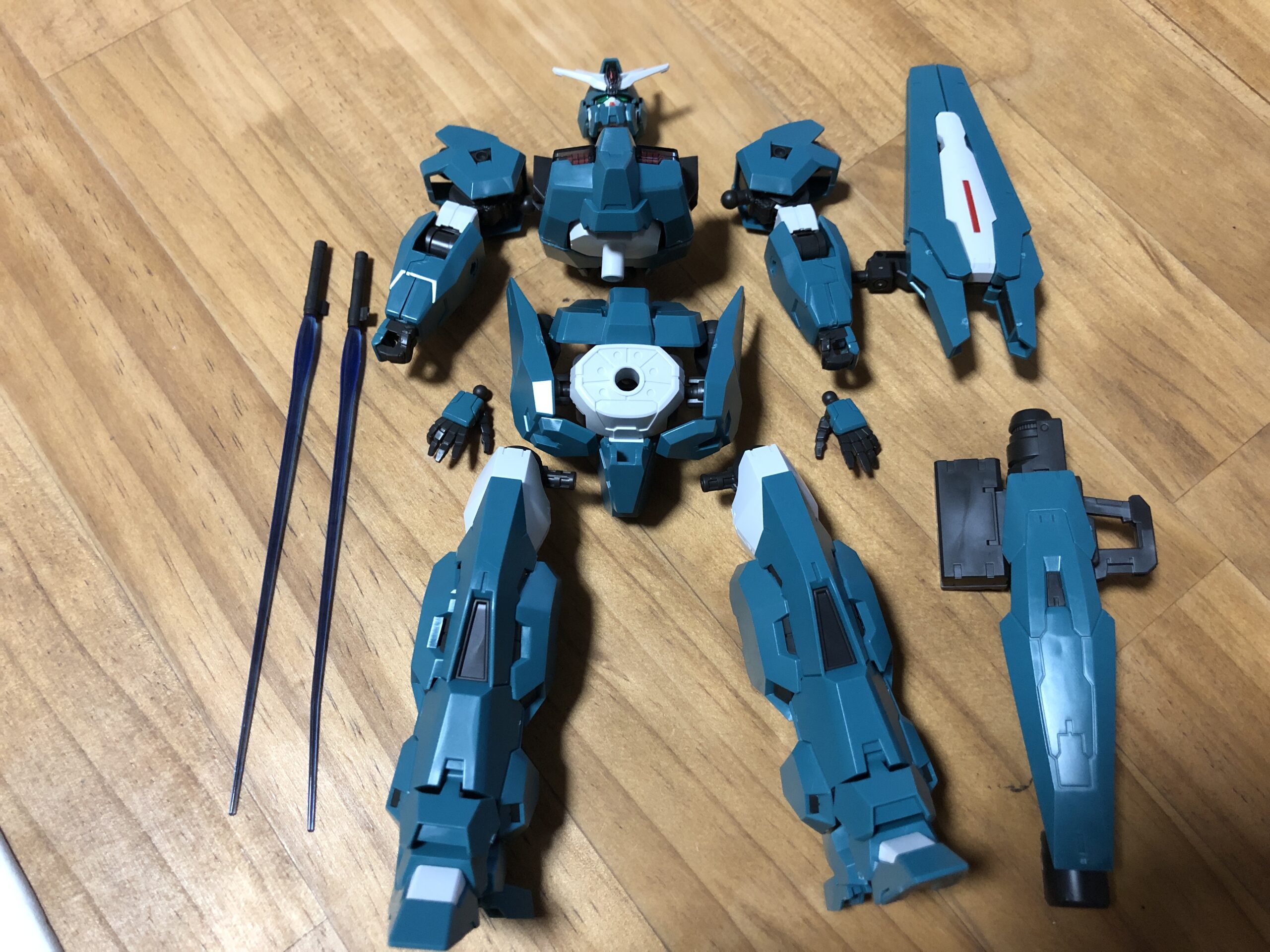 HG1:144ガンダムルブリスウル各パーツ完成