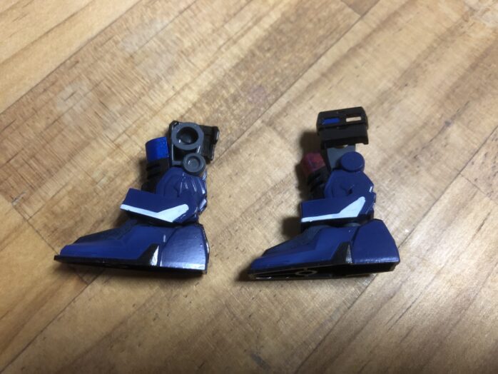 ヴェルデバスター隊員塗装両足内外