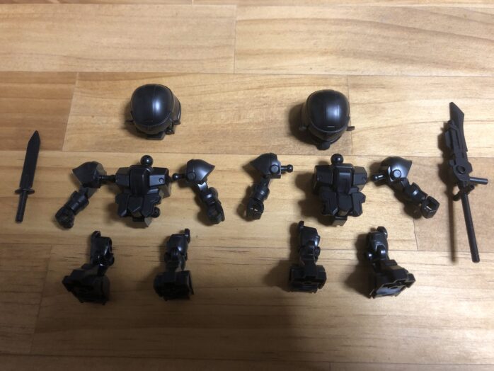 BUG&部隊兵セット各パーツ