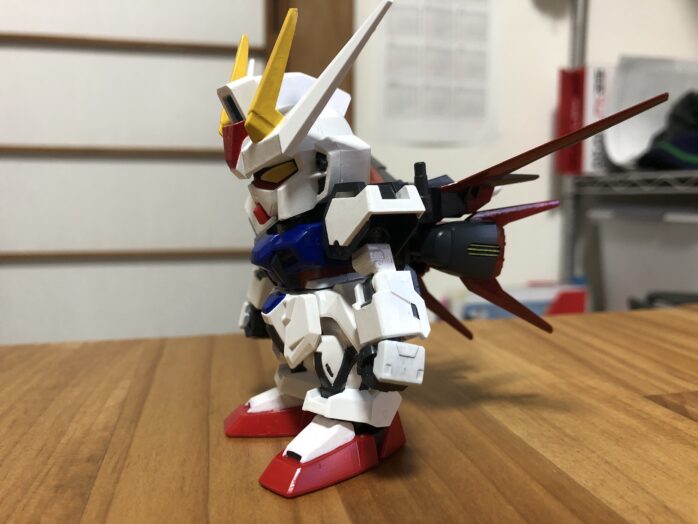 EXSTエールストライクガンダム塗装斜面